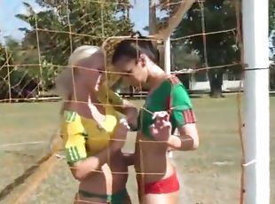 Skinny sex video featuring Molly Cavalli, Tiffany Taylor and Tiffany Tyler