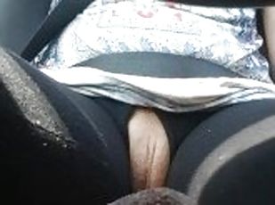 Little W. Kitty Orgasms in Public While Driving a Car!