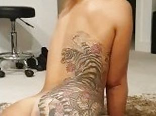 Tattooed Asian Twerk + Pussy Spreading