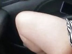 Masturbating while driving around