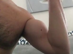 British Homemade Verified Amateur: Sexy Solo Arm Muscle Flexing Action