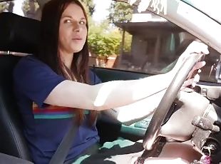 Yanks Matilda Mae Masturbating While Driving