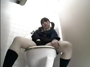 Solo Asian Girl Hidden Cam Toilet Room Orgasm