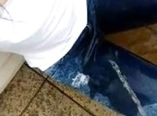 Jeans Wetting I Pee My Jeans And Then I Get Peed On By A Guy With A Big Stream!!!