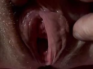Gaping Wet Hairy Pussy Spread Wide Open American Milf Porn 