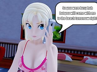 public, fellation, ejaculation-interne, plage, point-de-vue, blonde, hentai, 3d