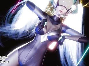 [MMD] INTERGALACTIA - IA GLOWB Dj Sona Hot Dance  League of Legends Uncensored