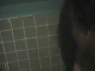 Bathroom creampie