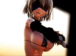 2B Tdamiku Gokuraku Jodo MMD Gokuraku Jodo