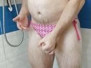 mandi, pelancapan, awam, amateur, peju, merangsang-dengan-tangan, seluar-dalam, pakaian-dalaman, mandi-shower, solo