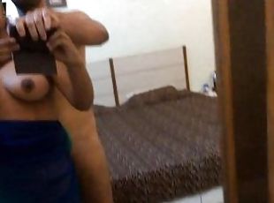 asiático, teta-grande, adolescente, indiano, namorada, natural, mamas, namorado, hotel