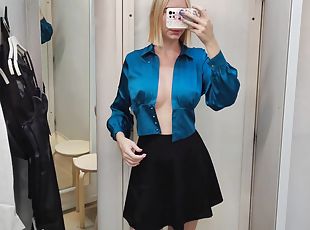 Try On Haul Transparent Clothes Completely See-through. At The Mall. See On Me In The