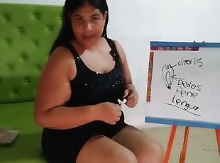 Sexy Chubby Latina Talking Dirty Joi My First Video: I Give Instructions To Men On How To Masturbate Women And How To Squirt