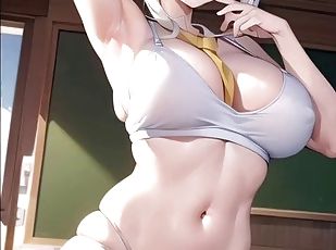 Hentai Anime Art Seduction of a shameless JK AI Generated