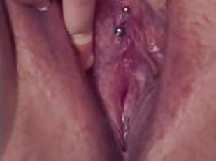 CLOSE UP PUSSY CREAMY CUM