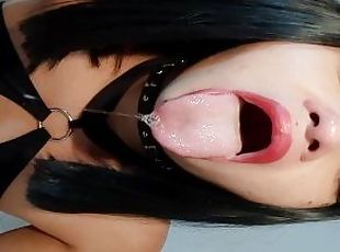 Hot deepthroat with lots spit - Victoria florez