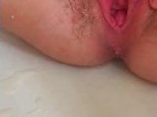 cul, poilue, pisser, chatte-pussy, amateur, milf, maison, gangbang, point-de-vue, première-fois