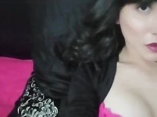 waria-shemale, muncrat, amatir, webcam, italia, seorang-diri, dominasi