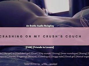 Crashing on my Crush's Couch  Erotic Audio Roleplay  ASMR