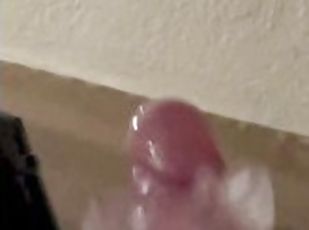 Cum Blast in Slow Motion using “The Handy” Toy