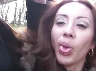 Victoria With Guy Blowjob At Car Pov Public Places