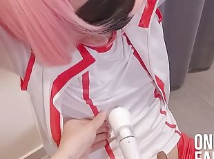 Uma musume, Haru urara eating carrot in the ass, vibrator on the cock Asian female cosplayer part.9