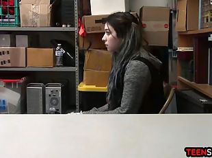Big ass teen stepdaughter thief caught stealing stuff
