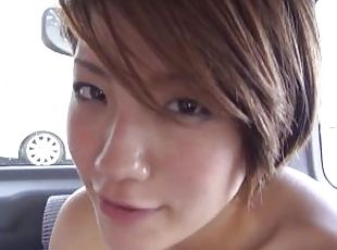 asian, di-luar, awam, amateur, perempuan-jelita, orang-jepun, kereta, cantik, oral, petite