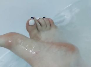 baignade, russe, amateur, milf, massage, pieds, européenne, euro, fétiche, douche