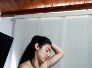 masturbation, écolière, secrétaire, amateur, babes, ados, chevauchement, parfait, petite, réalité