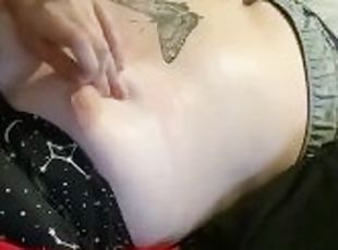 quick tease and rub sun burnt tits