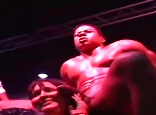 Black male stripper he is huge