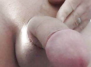 Close up cock with cum