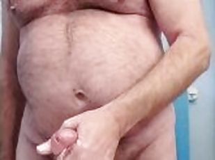 papa, masturbation, amateur, mature, ejaculation-sur-le-corps, énorme-bite, gay, branlette, secousses, pute