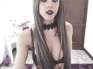 teta-grande, grande, masturbação, transsexual, amador, travesti, jovem18, webcam, sozinho, fumando