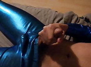 masturbieren, immens-glied, homosexuell, latex, twink