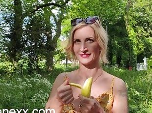 Amaterski, Milf, Mami, Blond, Britanke, Mama, Fetiš, Solo, Banana