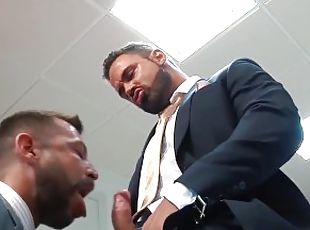 MENATPLAY Bottom Hunk In Suit Logan Moore Anal Fucked Hard