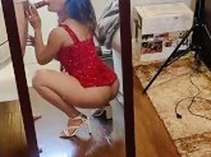 Beautiful Big Ass Asian Loves to Suck COCK