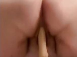 BBW WIFE RIDES HER DILDO PT. 1