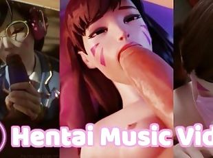 ejaculation-sur-le-corps, compilation, salope, anime, hentai