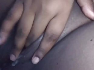 masturbation, chatte-pussy, amateur, ébène, ados, belle-femme-ronde, assez, solo, humide