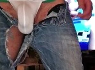 Jean Shorts Bulge