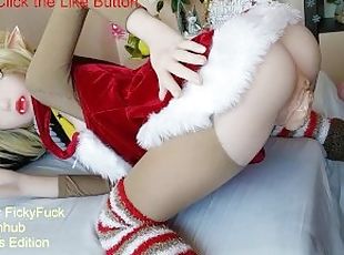 Happy Holiday Himiko Toga Cosplay Elf Verison Fucking my Doll in Missionary & Doggy style Anal cream