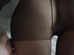 He ripped my pantyhose and fucked me in my sweet pussy.