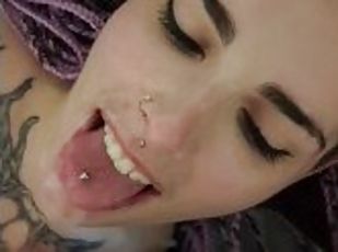 Huge load of cum in my mouth