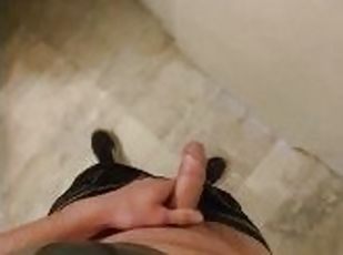 Jerking in the office bathroom risky