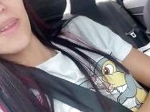 masturbation, orgasme, public, amateur, babes, ados, voiture, caché