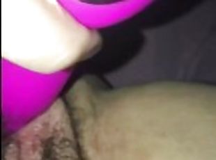 Dildo Vibrator Masturbation Ends with Squirt and Cream