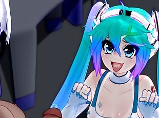 Mantis x miku x futanari